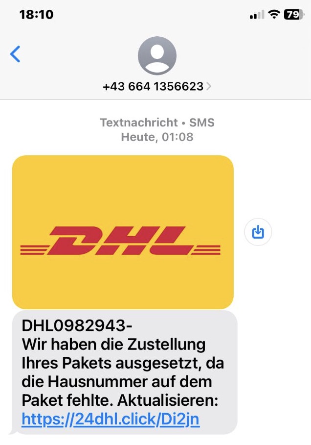 PhishingMails im Namen von DHL & Deutsche Post